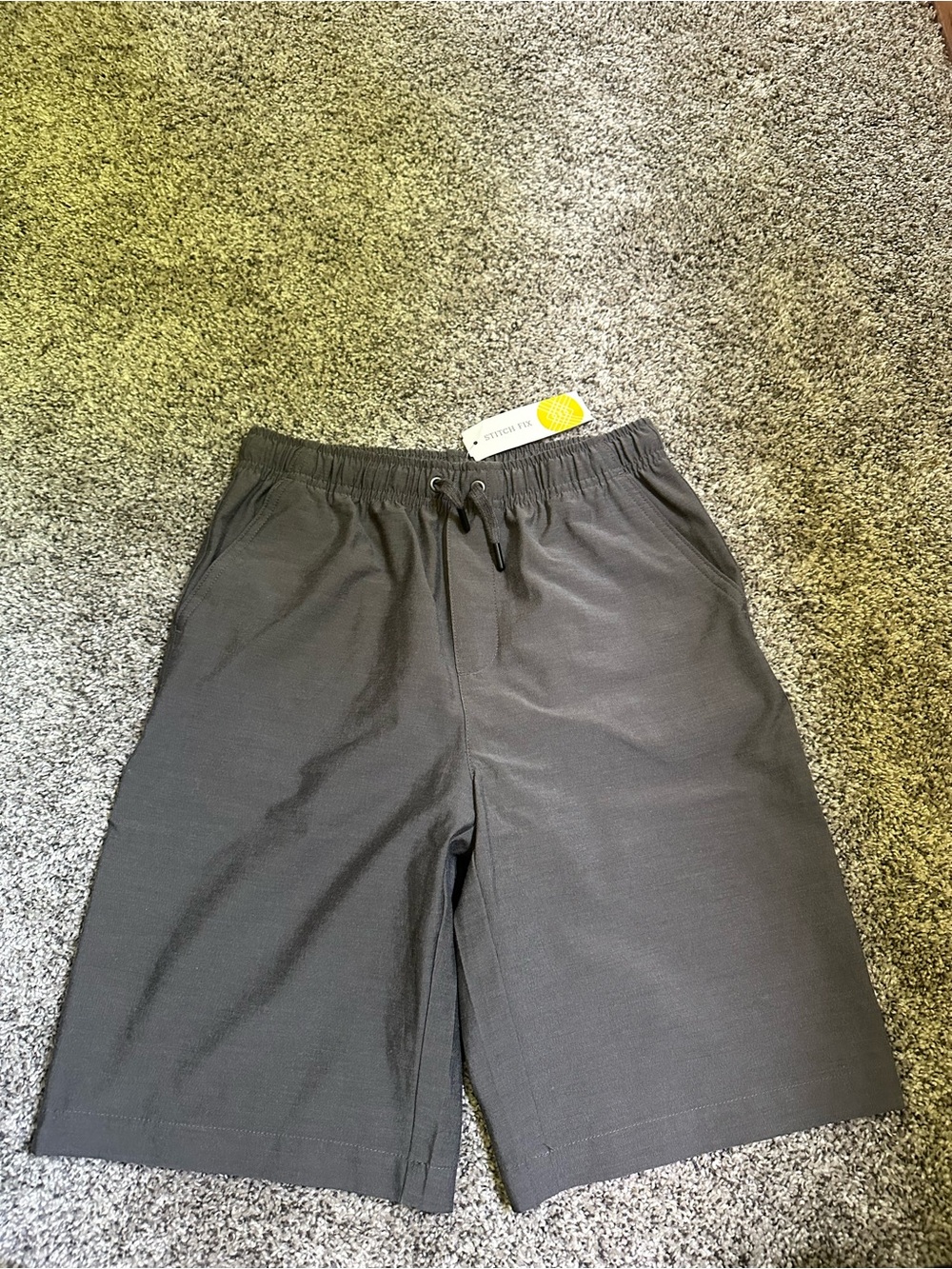 Youth size 14 Nomad Bixby Elastic Waist Shorts in Charcoal